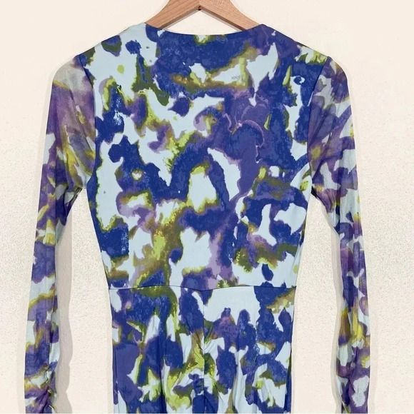 Diane Von Furstenberg Hades Pleated Abstract-Print Midi Dress - Picture 10 of 12